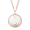 Chopard HAPPY SPIRIT PENDANT, ETHICAL ROSE GOLD, ETHICAL WHITE GOLD, DIAMONDS