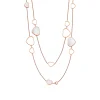 Chopard HAPPY HEARTS SAUTOIR NECKLACE, ETHICAL ROSE GOLD, DIAMONDS, MOTHER-OF-PEARL