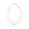 Chopard HAPPY HEARTS SAUTOIR NECKLACE, ETHICAL ROSE GOLD, DIAMONDS, MOTHER-OF-PEARL